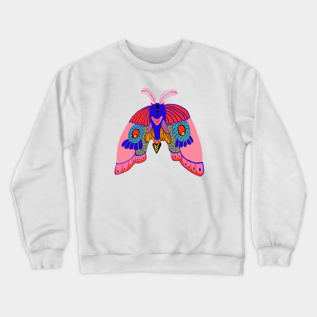 Butterfly (blue) Crewneck Sweatshirt by ezrawsmith